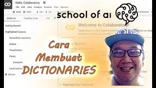 Buat DICTIONARIES [Tutorial Pemrograman dan coding Python bahasa Indonesia untuk pemula] #INDOSOAI