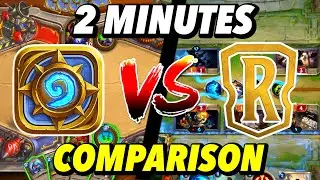 Hearthstone vs Legends of Runeterra Under 2 Minutes