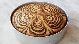 Hot Milk Marble Cake Without Oven Recipe By Cooking And Baking Passion 