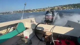 Merc - Tower of Power on a 15' run-about