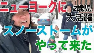 ニューヨークにスノーストームがやって来た！(2歳児の大活躍！）