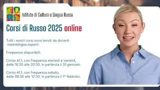 Corsi di russo 2025, in partenza il 31 gennaio 🚀🚀