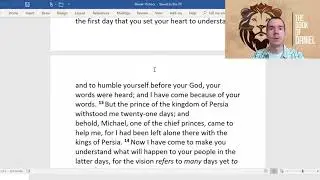 Daniel 10 King Cyrus; Vision of Glorious Man; Princes of Persia & Greece (Lightning, Kings, Michael)