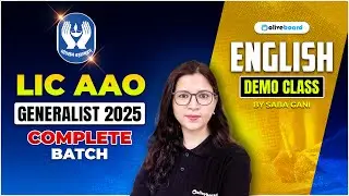 LIC AAO Generalist English 2025 | Demo Class English For LIC AAO | LIC AAO Preparation 2025