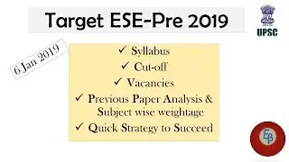 Previous Papers analysis & Quick Strategy to Crack ESE-2019