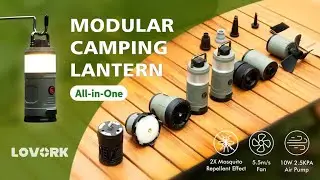 Now on Kickstarter: Lovork: Most Multi-Functional 7-In-1 Modular Camping Lantern