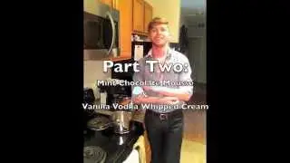 Bites and Booze - Mint Chocolate Mousse & Vanilla Vodka Whipped Cream