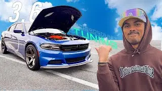 His Blue Dodge Charger V6 is INSANE (ft. @three6jae )