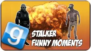 Gmod Stalker Funny Moments - The Ladder, Flying Objects & Death!
