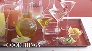 Good Things: How to Set Up a Self Serve Cocktail Bar - Martha Stewart