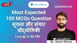 Most Expected || 100 MCQs Question ||  सूचना और संचार प्रौद्योगिकी || Gaurav Sharma || MPPSC