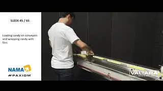 Flow Wrapping Candy Bars _ SLEEK 45 or 65 Horizontal flow wrap machine _ Paxiom _ Nama