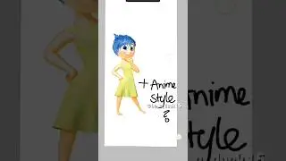 JOY but anime ver #insideout #joy #anime #draw #viral #shorts