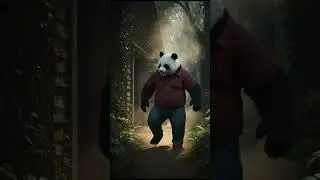 Panda Deposits Golden Coin  #panda #pandastory #shortsfeed #shorts