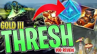 How to CARRY as support in LOW ELO -  Gold Thresh VOD Review League of Legends Coaching