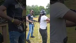 Shooting full auto machine guns with @BlackRamboTV #shorts #rangeday #guns