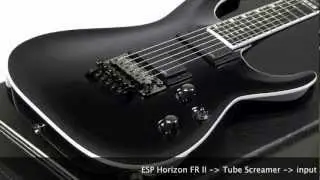 Playing Orange Thunderverb 200 and ESP Horizon FR II