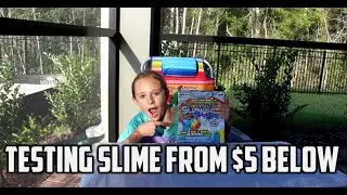 Testing Slime From $5 Below  - $5 SLIME KIT  - DIY SLIME