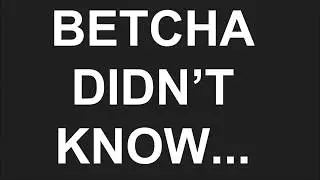 Betche Didn't Know: Heart Muscle