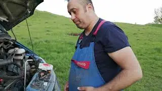 Меняю термостат на двигателе cummins 6bt