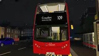 Roblox Croydon driving Stagecoach London 12128 LX61DFD on bus route 109