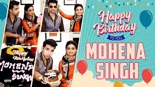 Mohena Singh Celebrates Her Birthday ( 2018 ) With Rishi Dev & Receives Gifts From Fans