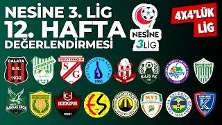 Nesine 3. Lig 12. Hafta Değerlendirmesi | 4X4'LÜK LİG