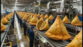Inside a Modern Samosa Factory | From Raw Dough to Golden Perfection