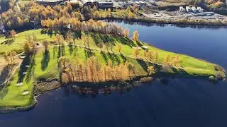 Bogstad farm, Bogstad lake and Oslo Golf course in autumn colours