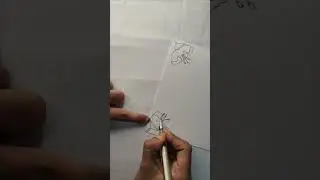 Easy Red Flower Border Design 🌺 | Simple Page Border Drawing | Bunnyy Artzz 🎨