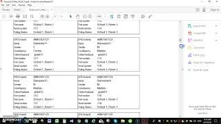 Voter slip printing application - Excel to PDF Converter