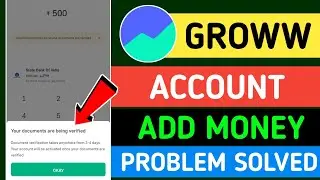 Groww Add Money Problem Solved || Groww App Me Paisa Add Nahi Ho Raha Hai
