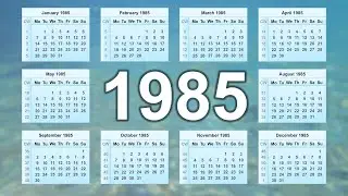 1985 Calendar