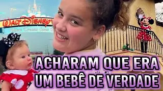 LEVEI MINHA BEBÊ REBORN PELA PRIMEIRA VEZ DISNEY