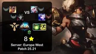 Rell Support + Jhin vs Janna + Ashe - EUW Challenger - Patch 25.21