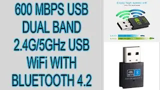 600 MBPS DUAL BAND 2.4G / 5GHz USB WIFI WITH BLUETOOTH 4.2