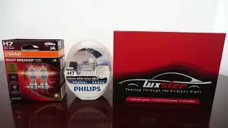 OSRAM NIGHT BREAKER 220, Philips WhiteVision, LUXSTER HolyKnight LED