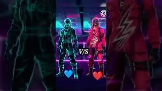 Who is best guy's ? | Neon criminal ❤️ vs Ghost criminal 💙 #freefire #criminal