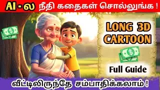 How To Create Long 3D Cartoon Story Videos With AI | AI Story Video உருவாக்குவது எப்படி- Full Course