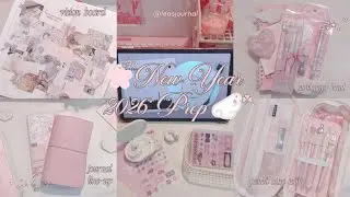 ‧₊˚♪ 2026 new year reset | stationary haul, vision board, journal line-up, pencil case tour 🌸₊˚⊹
