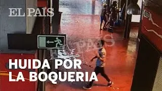 El supuesto terrorista de Las Ramblas huyó por el mercado de La Boqueria | España