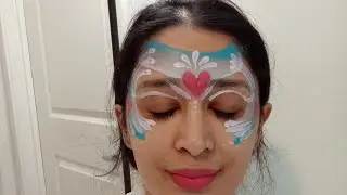 easy 4th of July face painting design