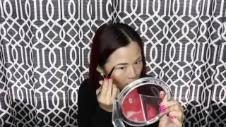 Peachy Glowing Look Wearing IT Cosmetics Confidence in a Compact