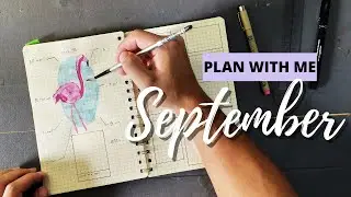 PLAN WITH ME | September 2021 (Flamingo theme)