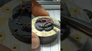 how to assemble VJ12B battery operated watch machine # watch repair servicing