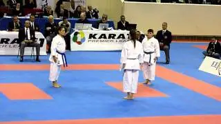 Open de paris karate 2012: Final Kata et bunkai feminin(Italie vs Croatie) 2eme partie (part 2)