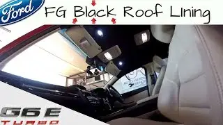 BLACK Roof Lining in a Ford Falcon FG G6E Turbo