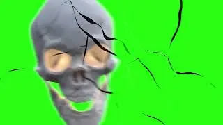 Green screen horror scene
