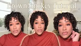 First Make Look of 2025 | Brown Smokey Eye