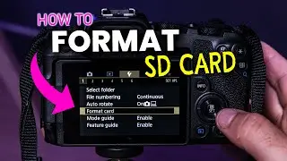 How To Format SD Card in Camera DSLR or Mirrorless | Delete All Photos & Videos